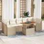 Conjunto de sofá de jardín con cojín 8 pcs beige y crema en Sofás de exterior | Comprar online en Foru.es