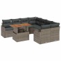 Conjunto de sofá de jardín con cojín Manual 7 pcs Gris en Sofás de exterior | Comprar online en Foru.es