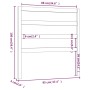 Cabecero de cama madera maciza pino marrón miel 95x4x100 cm de vidaXL, Cabeceros y pies de cama - Ref: Foro24-822235, Precio:...