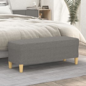 Banco de tela gris oscuro 100x35x41 cm de vidaXL, Bancos - Ref: Foro24-349376, Precio: 54,12 €, Descuento: %