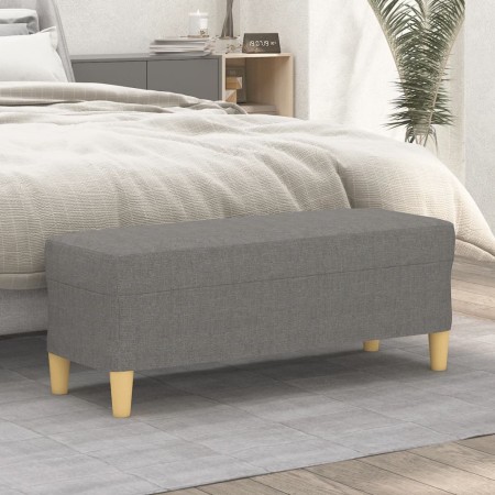 Banco de tela gris oscuro 100x35x41 cm de vidaXL, Bancos - Ref: Foro24-349376, Precio: 54,12 €, Descuento: %