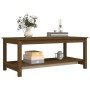 Mesa de centro madera maciza de pino marrón miel 110x55x45 cm de vidaXL, Mesas de centro - Ref: Foro24-822275, Precio: 97,39 ...