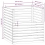 Compostador de madera maciza de pino marrón miel 100x100x102 cm de vidaXL, Compostadores - Ref: Foro24-822195, Precio: 188,71...