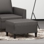 Reposapiés de cuero sintético gris 60x50x41 cm de vidaXL, Otomanas - Ref: Foro24-349290, Precio: 58,83 €, Descuento: %