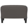 Reposapiés de cuero sintético gris 60x50x41 cm de vidaXL, Otomanas - Ref: Foro24-349290, Precio: 58,83 €, Descuento: %
