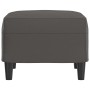 Reposapiés de cuero sintético gris 60x50x41 cm de vidaXL, Otomanas - Ref: Foro24-349290, Precio: 58,83 €, Descuento: %