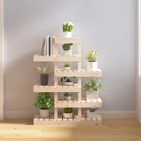 Soporte para plantas madera maciza de pino 85x25x109,5 cm de vidaXL, Soportes para macetas - Ref: Foro24-822087, Precio: 63,9...