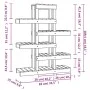Soporte para plantas madera maciza de pino 85x25x109,5 cm de vidaXL, Soportes para macetas - Ref: Foro24-822087, Precio: 63,9...