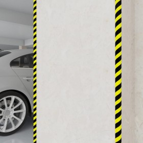 Protectores de esquina 2 uds PU amarillo y negro 4x3x100 cm de vidaXL, Señales de estacionamiento y vados - Ref: Foro24-15309...