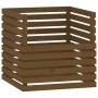 Compostador de madera maciza de pino marrón miel 80x80x78 cm de vidaXL, Compostadores - Ref: Foro24-822190, Precio: 115,49 €,...