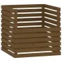 Honey brown solid pine wood composter 80x80x78 cm by vidaXL, Composters - Ref: Foro24-822190, Price: 114,25 €, Discount: %