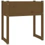 Jardinera madera maciza de pino marrón miel 78x40x81 cm de vidaXL, Maceteros y jardineras - Ref: Foro24-822135, Precio: 63,54...