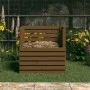 Honey brown solid pine wood composter 80x80x78 cm by vidaXL, Composters - Ref: Foro24-822190, Price: 114,25 €, Discount: %