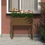 Jardinera madera maciza de pino marrón miel 78x40x81 cm de vidaXL, Maceteros y jardineras - Ref: Foro24-822135, Precio: 63,54...