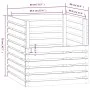 Compostador de madera maciza de pino marrón miel 80x80x78 cm de vidaXL, Compostadores - Ref: Foro24-822190, Precio: 114,25 €,...