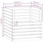 Compostador de madera maciza de pino marrón miel 80x80x78 cm de vidaXL, Compostadores - Ref: Foro24-822190, Precio: 115,49 €,...
