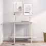 Mesa consola de madera maciza de pino blanco 110x40x80 cm de vidaXL, Mesas de centro - Ref: Foro24-822298, Precio: 82,73 €, D...