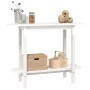 Mesa consola de madera maciza de pino blanco 110x40x80 cm de vidaXL, Mesas de centro - Ref: Foro24-822298, Precio: 82,73 €, D...