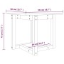 Mesa de centro madera maciza de pino marrón miel 50x50x45 cm de vidaXL, Mesas de centro - Ref: Foro24-822175, Precio: 34,17 €...