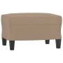 Reposapiés de cuero sintético color capuchino 60x50x41 cm de vidaXL, Otomanas - Ref: Foro24-349340, Precio: 54,03 €, Descuent...