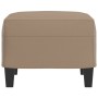 Reposapiés de cuero sintético color capuchino 60x50x41 cm de vidaXL, Otomanas - Ref: Foro24-349340, Precio: 54,03 €, Descuent...