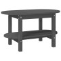 Mesa de centro de madera maciza de pino gris 80x45x45 cm de vidaXL, Mesas de centro - Ref: Foro24-822294, Precio: 68,20 €, De...