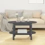 Solid gray pine wood coffee table 80x45x45 cm by vidaXL, Coffee table - Ref: Foro24-822294, Price: 67,37 €, Discount: %
