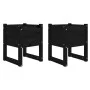 Jardinera 2 unidades madera maciza de pino negro 40x40x52,5 cm de vidaXL, Maceteros y jardineras - Ref: Foro24-822116, Precio...