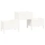 Jardinera de madera de pino maciza blanca 178,5x44x75 cm de vidaXL, Maceteros y jardineras - Ref: Foro24-822248, Precio: 114,...