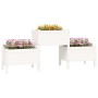 Jardinera de madera de pino maciza blanca 178,5x44x75 cm de vidaXL, Maceteros y jardineras - Ref: Foro24-822248, Precio: 115,...