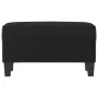 Banco de cuero sintético negro 70x35x41 cm de vidaXL, Bancos - Ref: Foro24-349439, Precio: 50,00 €, Descuento: %