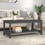 Mesa de centro de madera maciza de pino gris 110x55x45 cm de vidaXL, Mesas de centro - Ref: Foro24-822274, Precio: 78,95 €, D...
