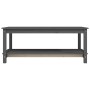 Mesa de centro de madera maciza de pino gris 110x55x45 cm de vidaXL, Mesas de centro - Ref: Foro24-822274, Precio: 78,95 €, D...