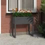 Jardinera de madera maciza de pino gris 78x40x81 cm de vidaXL, Maceteros y jardineras - Ref: Foro24-822134, Precio: 64,87 €, ...