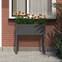 Jardinera de madera maciza de pino gris 78x40x81 cm de vidaXL, Maceteros y jardineras - Ref: Foro24-822134, Precio: 65,75 €, ...