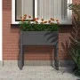 Jardinera de madera maciza de pino gris 78x40x81 cm de vidaXL, Maceteros y jardineras - Ref: Foro24-822134, Precio: 64,87 €, ...