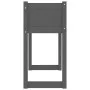 Jardinera de madera maciza de pino gris 78x40x81 cm de vidaXL, Maceteros y jardineras - Ref: Foro24-822134, Precio: 64,87 €, ...