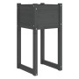 Jardinera de madera maciza de pino gris 40x40x81 cm de vidaXL, Maceteros y jardineras - Ref: Foro24-822126, Precio: 45,65 €, ...