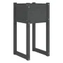 Jardinera de madera maciza de pino gris 40x40x81 cm de vidaXL, Maceteros y jardineras - Ref: Foro24-822126, Precio: 42,37 €, ...