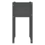 Jardinera de madera maciza de pino gris 40x40x81 cm de vidaXL, Maceteros y jardineras - Ref: Foro24-822126, Precio: 45,65 €, ...