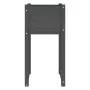 Jardinera de madera maciza de pino gris 40x40x81 cm de vidaXL, Maceteros y jardineras - Ref: Foro24-822126, Precio: 42,37 €, ...