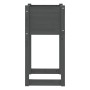 Jardinera de madera maciza de pino gris 40x40x81 cm de vidaXL, Maceteros y jardineras - Ref: Foro24-822126, Precio: 45,65 €, ...