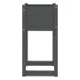 Jardinera de madera maciza de pino gris 40x40x81 cm de vidaXL, Maceteros y jardineras - Ref: Foro24-822126, Precio: 42,37 €, ...