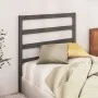 Bettkopfteil aus massivem grauem Kiefernholz, 95 x 4 x 100 cm von vidaXL, Kopf- und Fußteile - Ref: Foro24-822234, Preis: 24,...