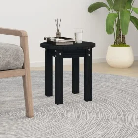 Mesa de centro de madera maciza de pino negro Ø35x35 cm de vidaXL, Mesas de centro - Ref: Foro24-822341, Precio: 24,01 €, Des...