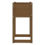 Jardinera 2 uds madera maciza de pino marrón miel 40x40x81 cm de vidaXL, Maceteros y jardineras - Ref: Foro24-822129, Precio:...