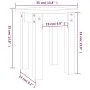 Mesa de centro de madera maciza de pino negro Ø35x35 cm de vidaXL, Mesas de centro - Ref: Foro24-822341, Precio: 24,01 €, Des...