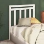 Cabecero de cama madera maciza de pino blanco 95x4x100 cm de vidaXL, Cabeceros y pies de cama - Ref: Foro24-822243, Precio: 3...