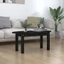 Solid black pine wood coffee table 80x40x35 cm by vidaXL, Coffee table - Ref: Foro24-822351, Price: 46,84 €, Discount: %