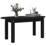 Solid black pine wood coffee table 80x40x35 cm by vidaXL, Coffee table - Ref: Foro24-822351, Price: 46,84 €, Discount: %
